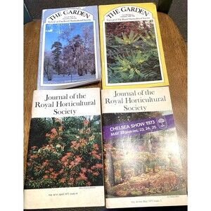 Vintage Royal Horticultural Society Journal 4 pcs Gardening Ephemera
